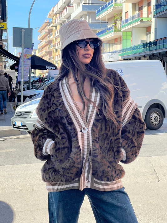 Cardigan Leopard
