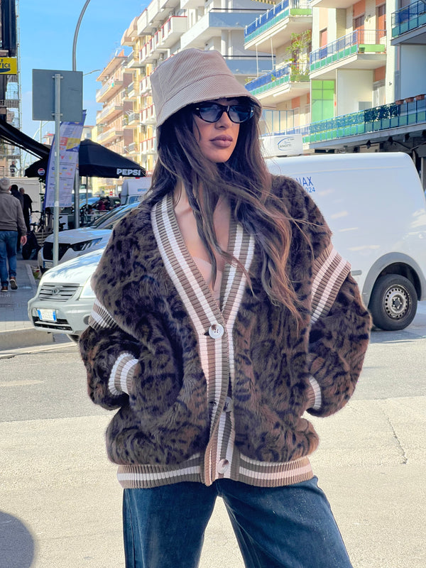 Cardigan Leopard